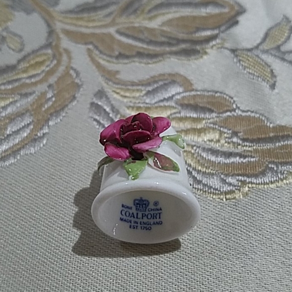 COALPORT Fine Bone China Flower Thimble - Picture 2 of 2